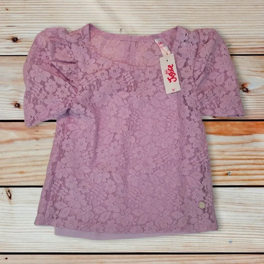 Justice Lace Tops with Cami Bundle - NWT